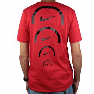 Nike Herr Dry Elite Back Print Baseball T-Shirt (Röd)