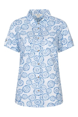 'Coconut' Women's Shirt Cotton Breathable Everyday Summer Top White