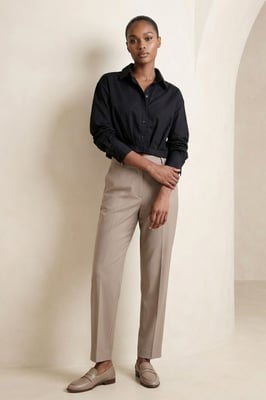 Vriendschappelijke Knopen Crop Shirt