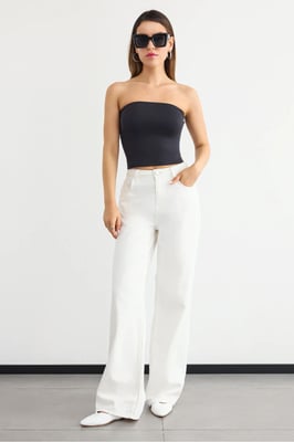 Strapless Crop Top
