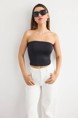 Strapless Crop Top