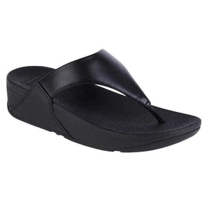 FitFlop Dames/Dames Lulu Leren Teenslippers (Zwart)