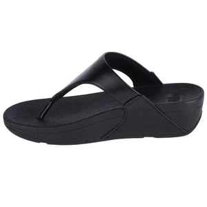 FitFlop Dames/Dames Lulu Leren Teenslippers (Zwart)
