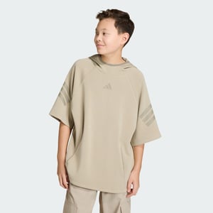 FUTURE ICONS 3 STRIPES SHORT SLEEVE HOODIE