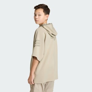 FUTURE ICONS 3 STRIPES SHORT SLEEVE HOODIE