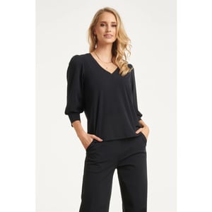 Smashed Lemon Travel kwaliteit top met lange pofmouwen |