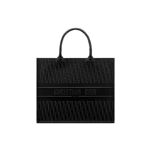 Dior Oblique Tote Tas van Leer