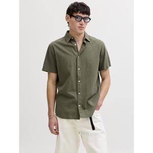 Jack & Jones Jjebreeze linen blend shirt s/s sn