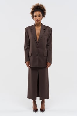 BENU Oversized Kavaj Dam med Knappar