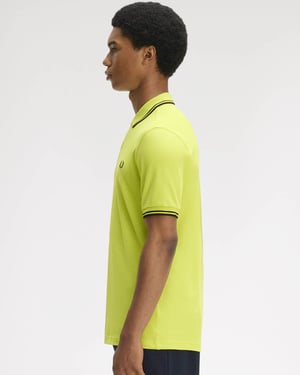 Signature Polo Shirt in Lime Green