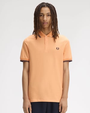 Polo Shirt in Peach