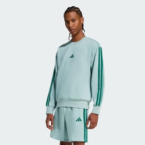 Essentials 3-Stripes Fleece Sweatshirt