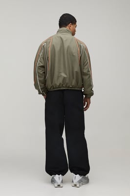 Oversized Homme Colour Block Sports Jacket