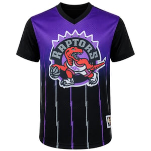 Mitchell & Ness NBA Toronto Raptors Winning Shot Mesh Mens Black/Purple T-Shirt