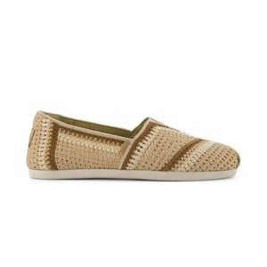 TOMS Alpargata Classic Bomull Dam Mörk Beig Espadrillos