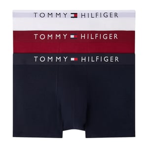 Tommy Hilfiger Mens Underwear 3Pack TH Original Logo Waistband Trunks Soft Boxer