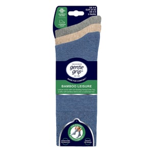 3 Pack Ladies Bamboo Socks Soft Breathable Cushioned Crew Socks