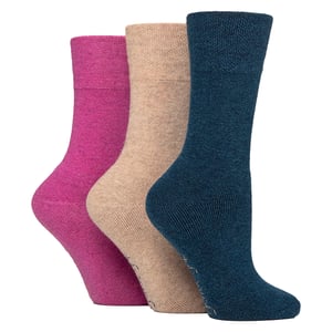 3 Pack Ladies Wool Boot Socks Warm Cushioned Hiking Crew Socks
