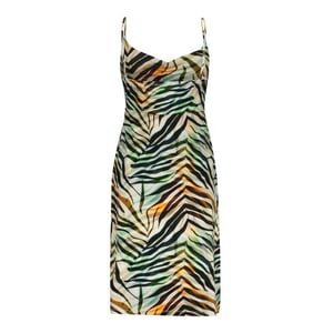 Geisha Dress spaghetti jersey aop dessin
