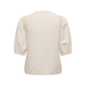 Only Onlnura ss tie top wvn beige