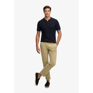 Superdry Knitted texture ss polo navy