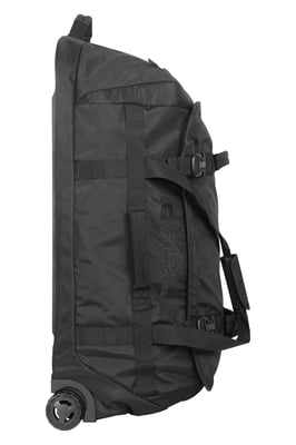 'Voyager' Wheelie Holdall with Organiser Pocket Adventure Bag Black