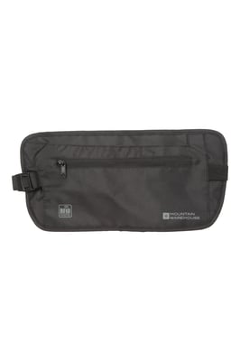 RFID Security Waist Belt Lightweight Elasticated Strap Adjustable Quick Release Black