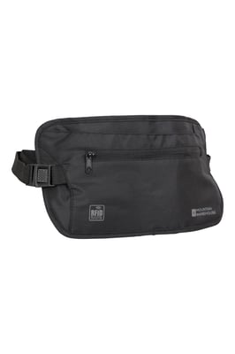 RFID Security Waist Belt Lightweight Elasticated Strap Adjustable Quick Release Black