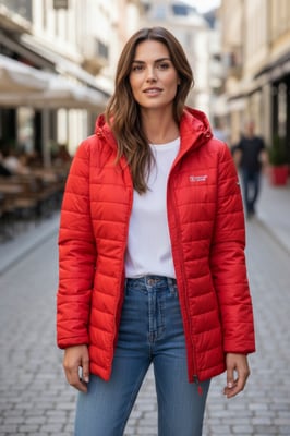 Quilted Puffer Coat Jacket