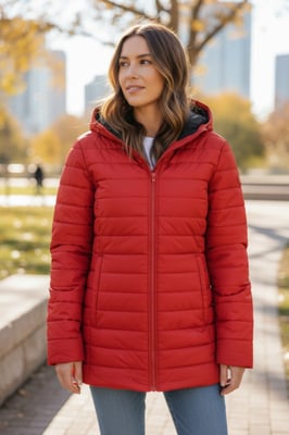 Quilted Puffer Coat Jacket