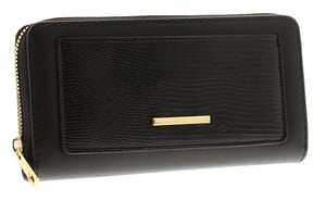 Womens Wallet Purse Card Holder Coin Compartment khloe Zip Fastening black
