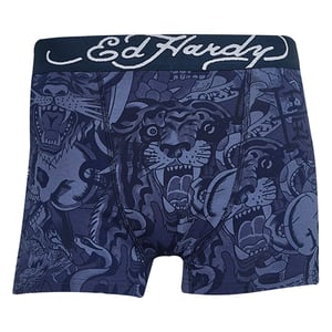 5-Pack Heren Katoenen Stretch Boxers Met Elastische Tailleband Blauw Ondergoed