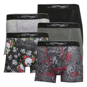 5-Pack Heren Katoenen Stretch Boxers met Elastische Tailleband Ondergoed