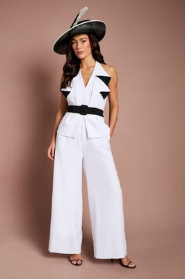 Lisa Tan Statement V Neck Jumpsuit
