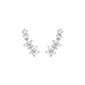Luxenter Rhodium Plated Briljant Zirkonia Oorbellen - Olea
