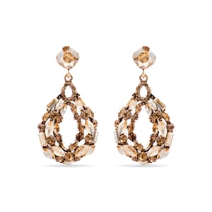Luxenter Oorbellen met Veelkleurig Kristal 18k goud afwerking - Liodas