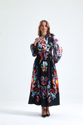 Florale Print Maxi A-Lijn Jurk