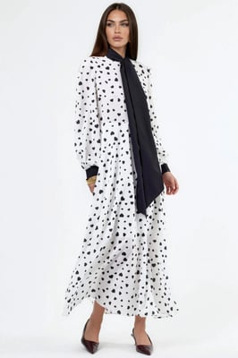 Hartpatroon Maxi-jurk