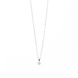 Luxenter Sterling Silver 925 halsband med rodiumpläterade zirkoner - Yedia