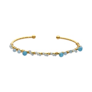 Luxenter Armband met Blauw Kristal 18k goud afwerking - Yakde