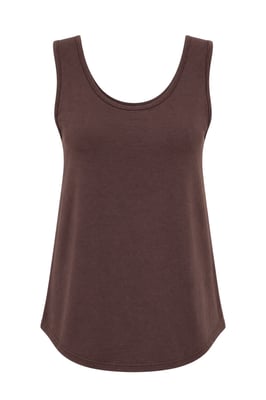 Casual U-Hals Katoenmengsel Tanktop