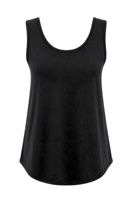 Casual U-Hals Katoenmix Tanktop
