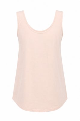 Casual U-Hals Katoenmix Tanktop