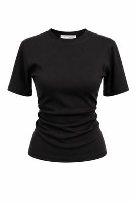 Basis Crew Neck Splits T-Shirt