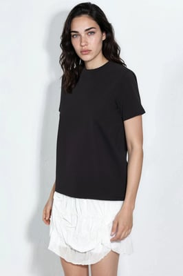 Effen Ronde Hals T-Shirt
