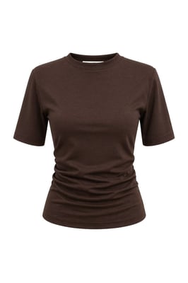 Basis Crew Neck Split T-Shirt
