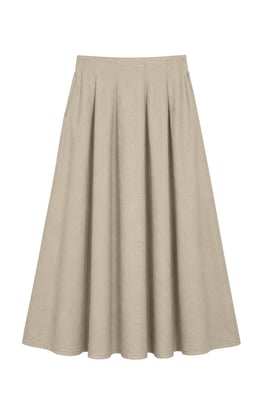 Hoge Taille A-Lijn Midi Rok