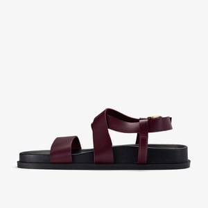 Zarlea Strap Burgundy Leather Sandals