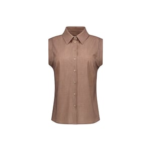 Studio Anneloes Georgie linen look blouse taupe