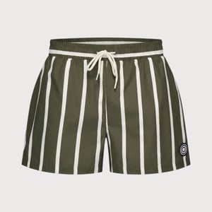 Blue Industry De gestreepte swimshort |
